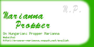 marianna propper business card